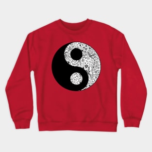 Floral YinYang Crewneck Sweatshirt